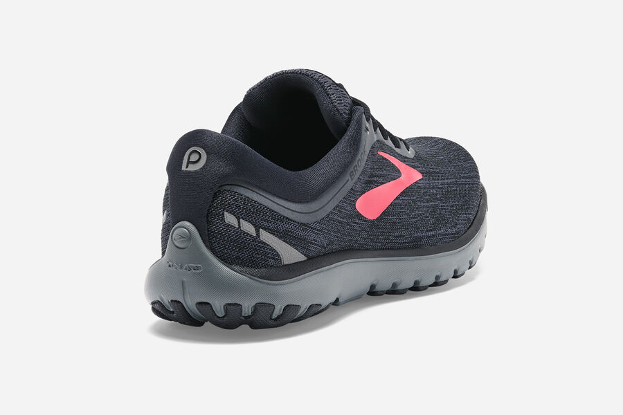 Brooks Pureflow 7 Road Loopschoenen Dames - Zwart/Roze - 460193SMN